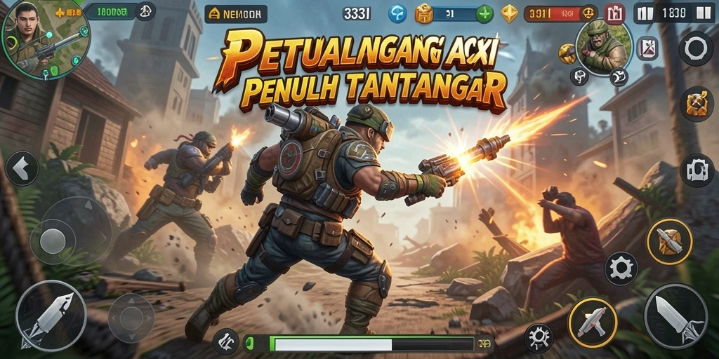 Tangkapan layar utama 333I menunjukkan aksi seru dari gameplay.