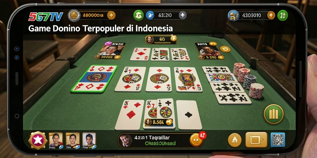 Tampilan gameplay <strong>567TV</strong> yang menawan saat bermain Domino.
