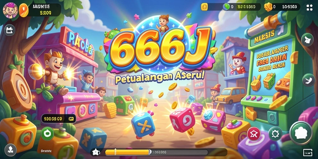 Tampilan gameplay seru dari 666J, penuh tantangan dan aksi.