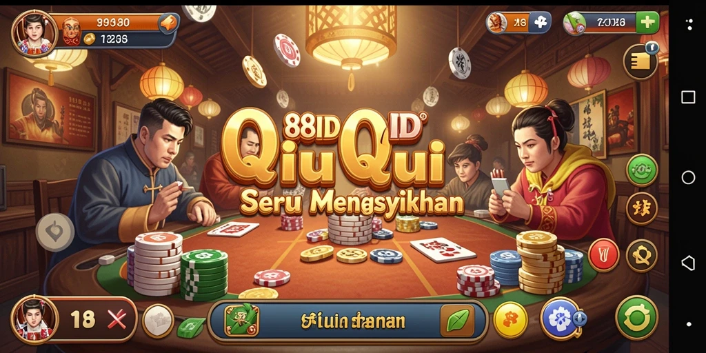 Screenshot gameplay QiuQiu yang mendebarkan di 88ID.