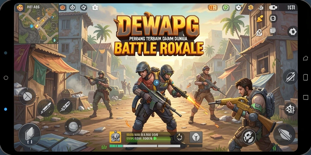 Gameplay seru DEWAPG dalam pertempuran Battle Royale.