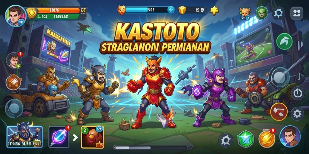 Tampilan gameplay KASTOTO yang menarik dan penuh strategi.