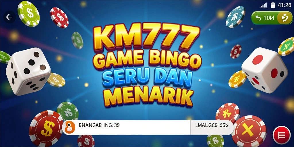 Tampilan menarik dari gameplay Bingo di KM777.