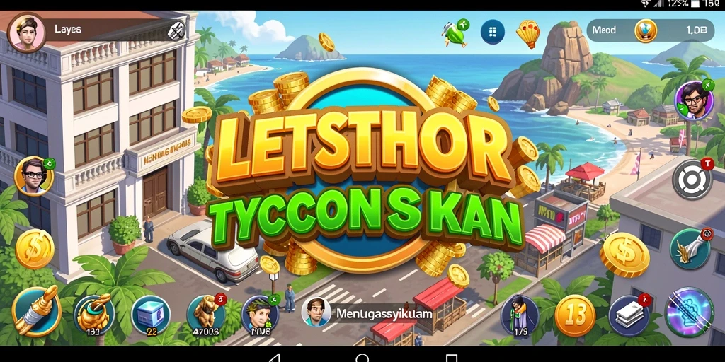 Screenshot LETSTHOR menampilkan gameplay Tycoon yang menantang dan menarik.