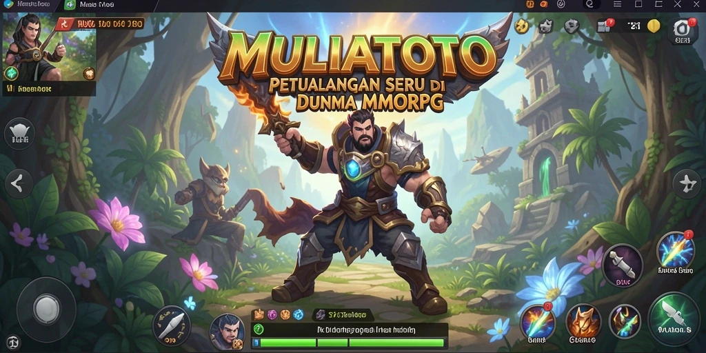 Tampilan gameplay seru di dunia MULIATOTO penuh aksi.