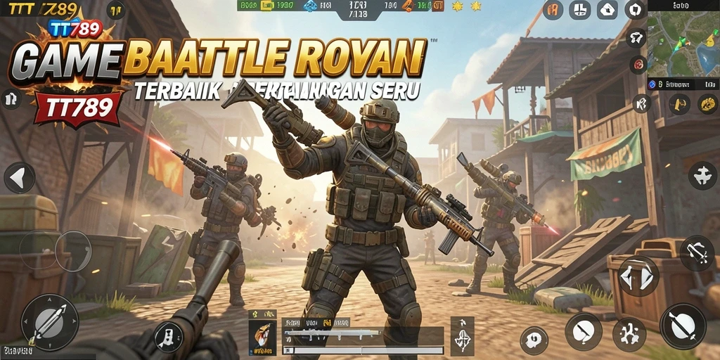 Gameplay seru dalam pertempuran Battle Royale TT789.